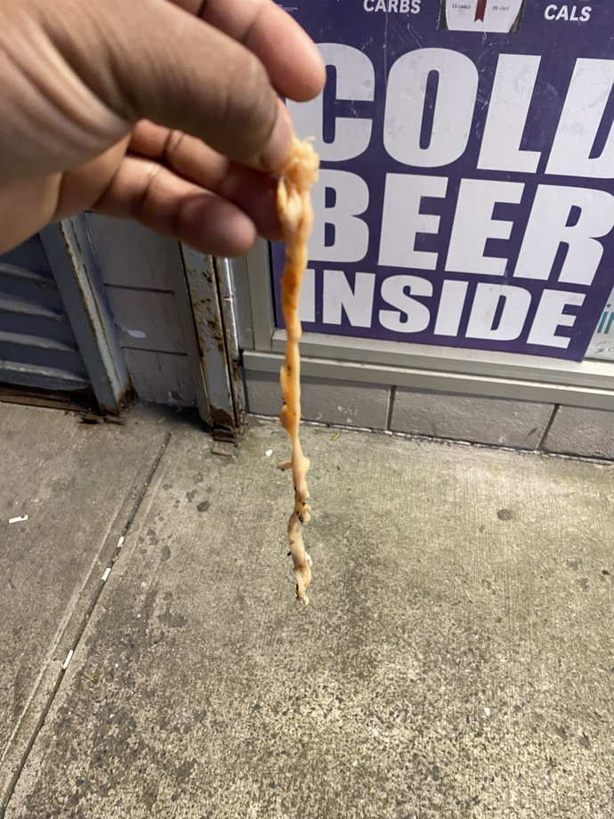Have you ever choked on pizza cheese?