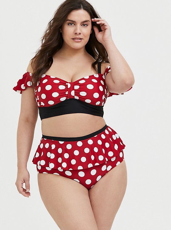 Which Minnie Mouse themed swimsuit looks the most interesting?