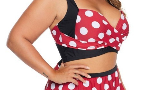 Which Minnie Mouse themed swimsuit looks the most interesting?