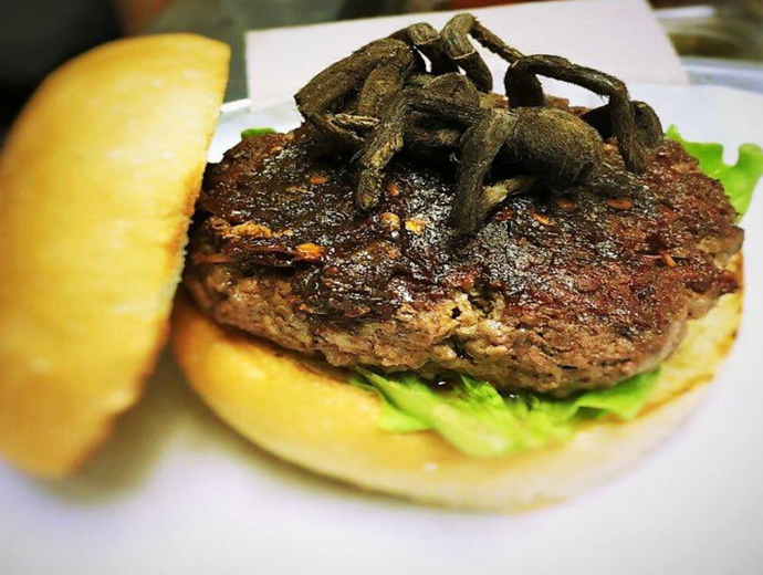 Would You Eat A Tarantula-Topped Burger?