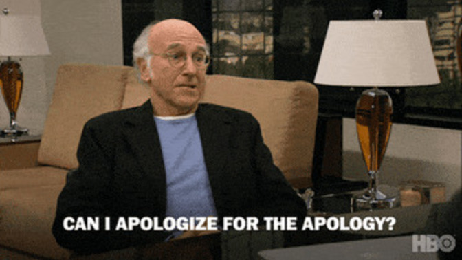 Have you ever apologized to someone for cheating on YOU?