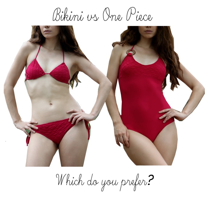 Which do you prefer: bikinis or one piece swimsuits?