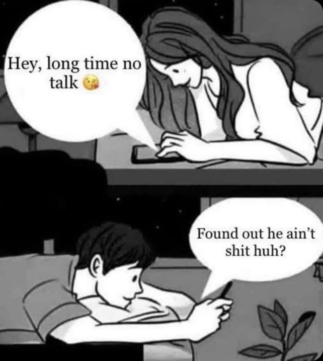 Ex is distant but reaching out?