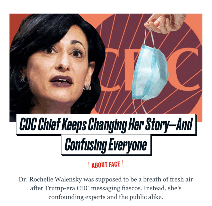 So…CDC is fucking up the Mask thing again?