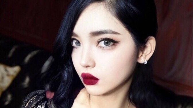 Do you find black hair and blue eyes an attractive combo?