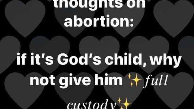 Do you support abortion?