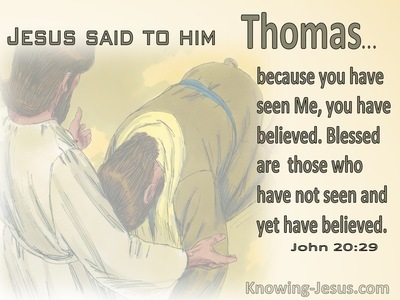 Why do some people believe in God when they have never seen him before?