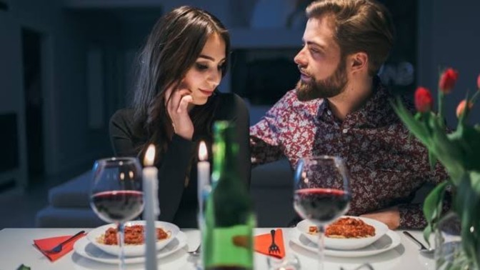 Why would a man stare at a woman while she's eating?