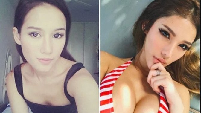 Guys, which image do you think looks better - the one on the left (natural) or the one on the right (artificially "enhanced" with surgery, etc.)?