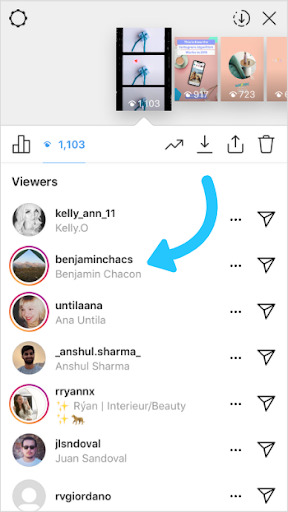 Hes repetedly one of the 1st people to watch my instagram story?