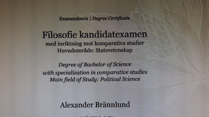Any congratulations for this newborn Political Scientist?