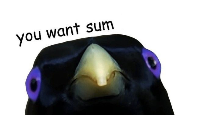 What do you want sum of?