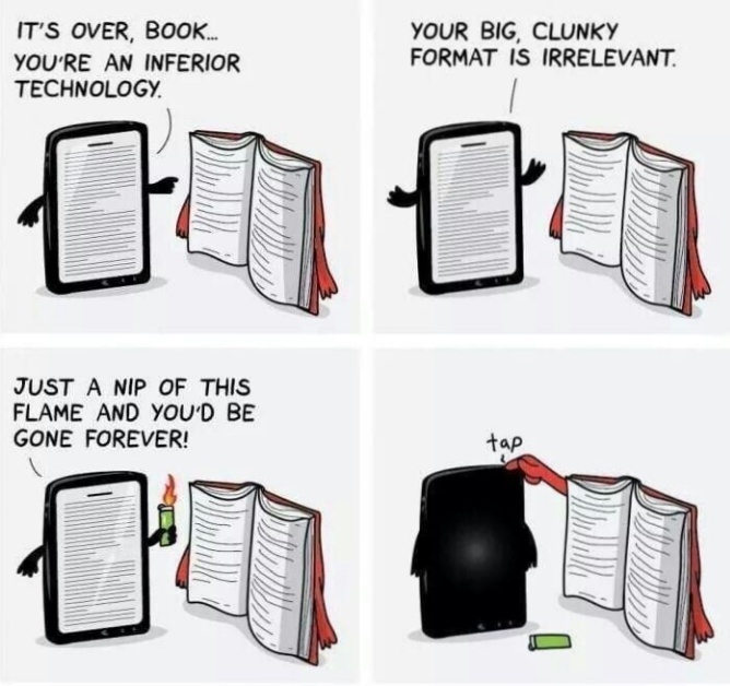 Can a computer ever replace a book?