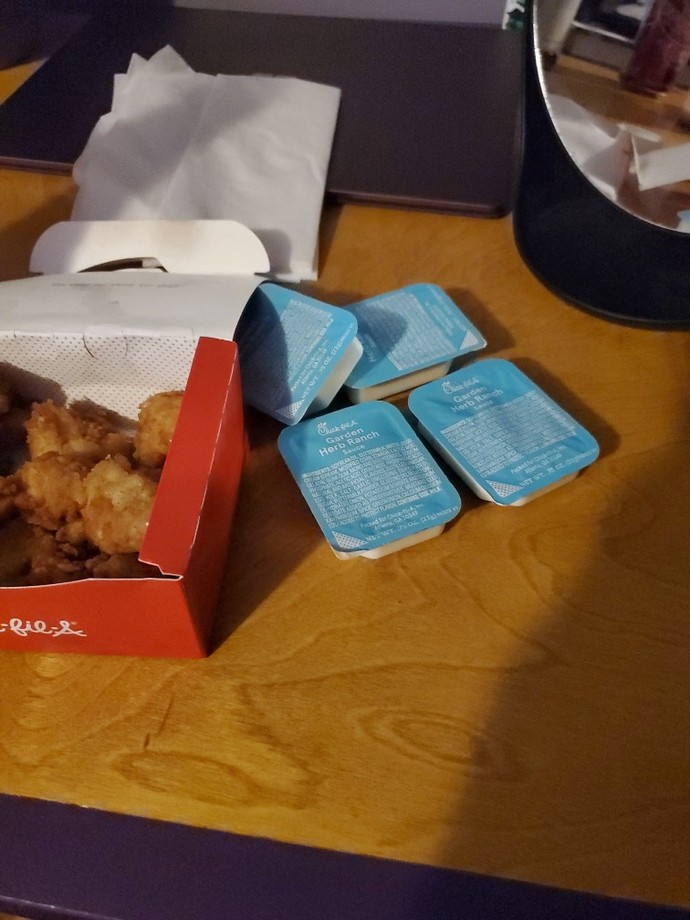 How many sauces do you ask for?