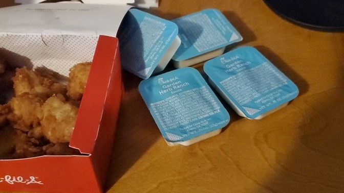 How many sauces do you ask for?