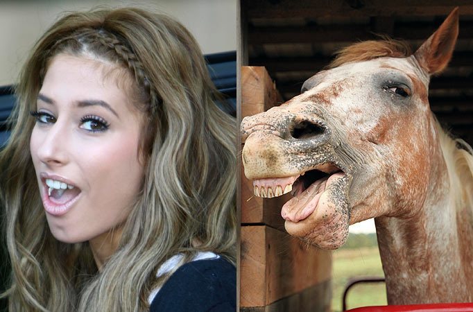 Do you consider horses or people who look like horses to be beautiful?
