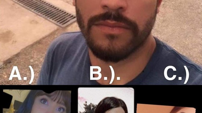 Do you think girl A (see pictures below) has a chance with this guy 🥺🤔?