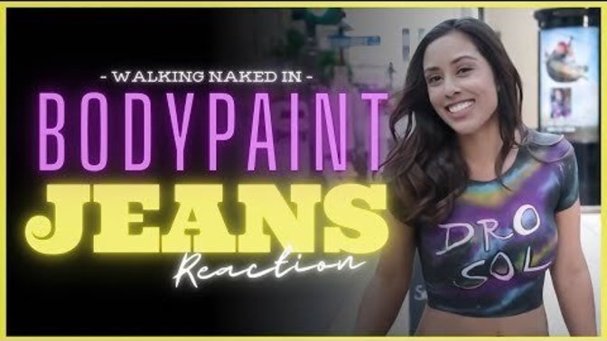 What would you think if you saw a girl walking around with painted on clothes?