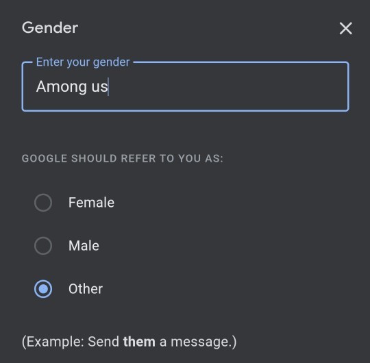 Do you believe there are 100 genders?