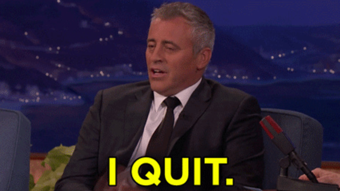 What should I say when I quit?