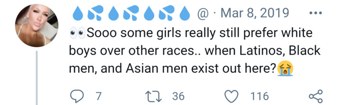 Why do white women behave like this?
