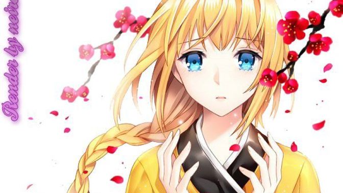 White looking anime girl in a kimono looked rlly Cringy?