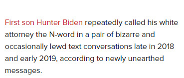 Emails show Hunter Biden called his own lawyer the N-word multiple times. Is he a racist like Joe Biden his father? Is the Biden Family KKK leaders?