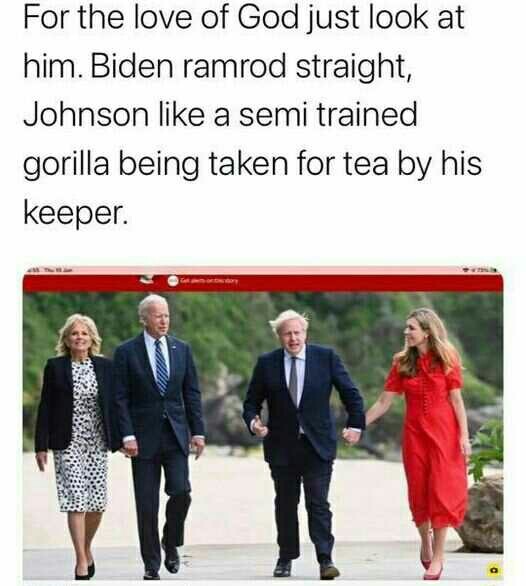 In the recent Boris/Biden wife swap who got the best deal?