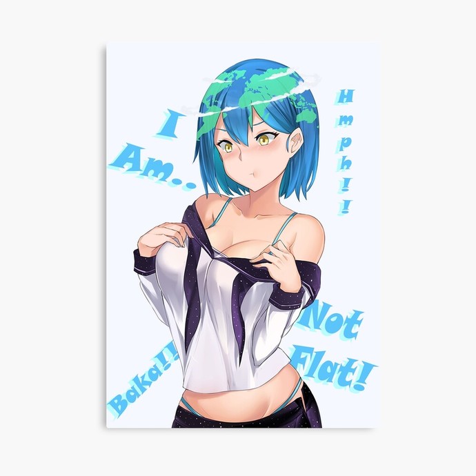 She's not flat