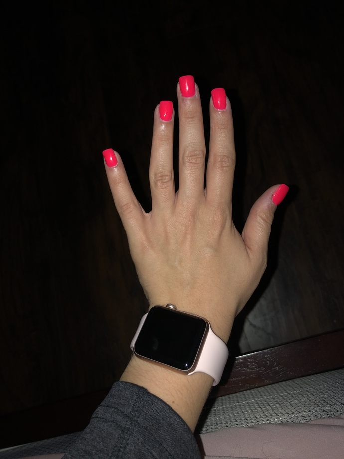 Are these nails red or hot pink?