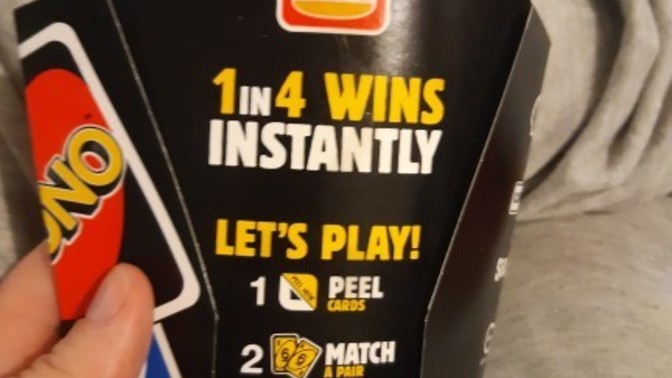Has anyone won anything from HJS Uno?