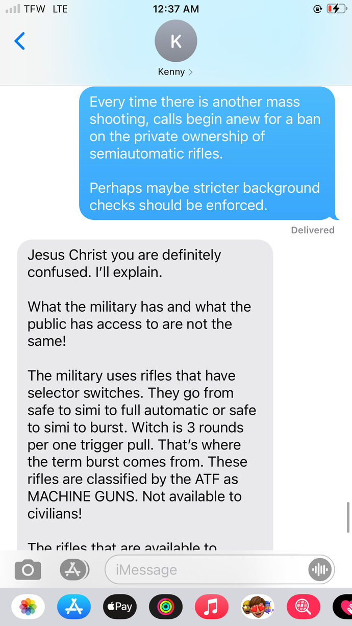 Do you believe that assault weapons should be widely accessible to the public?