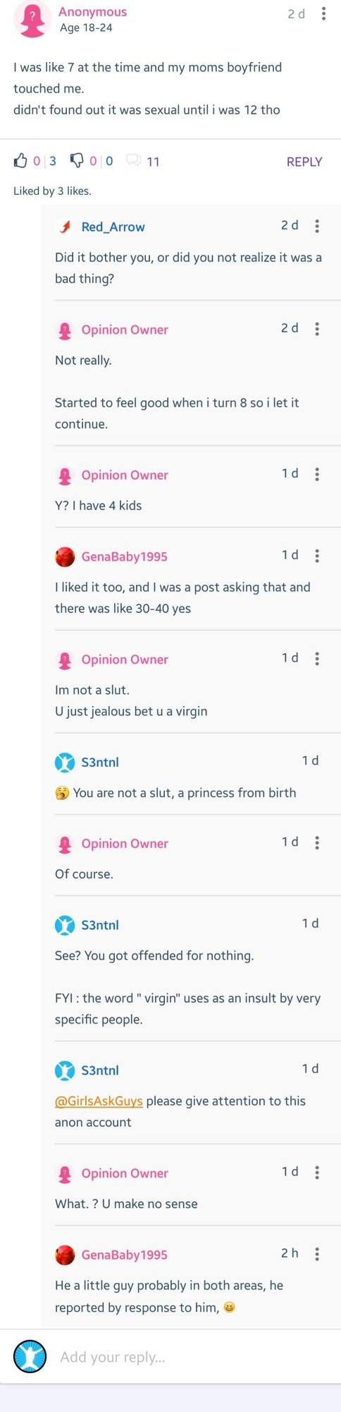 Does this site promote pedophilia?