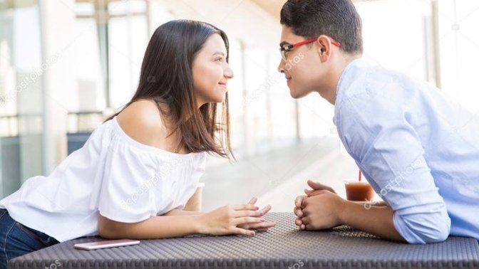 Guys, body language: When you lean forward across the table looking at a girl, does that mean you like her?