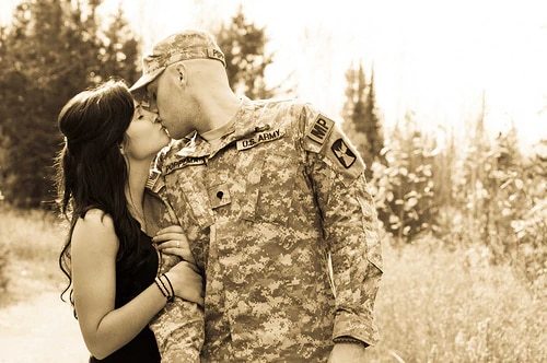 Is it fair to date a civilian while serving in the military?