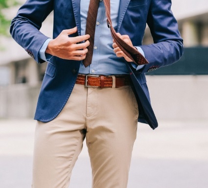What color pants will suit this blue blazer/suit?