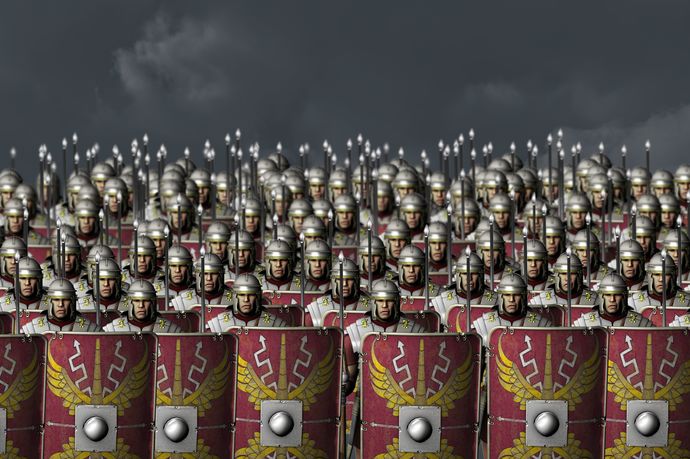 They got sheild, spears and a cool hat