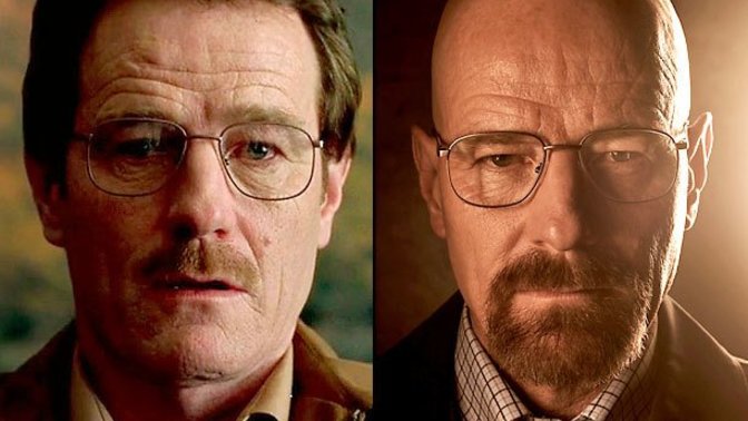 Breaking Bad fans, who's character you like more Walt (left) or Heisenberg (right) and why?