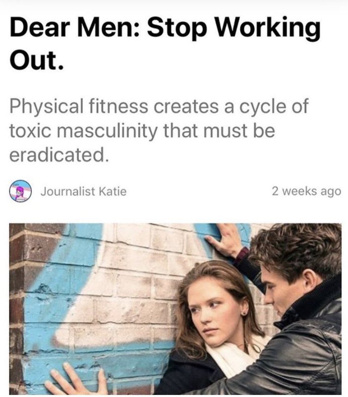 Does working out lead to Toxic masculinity ?