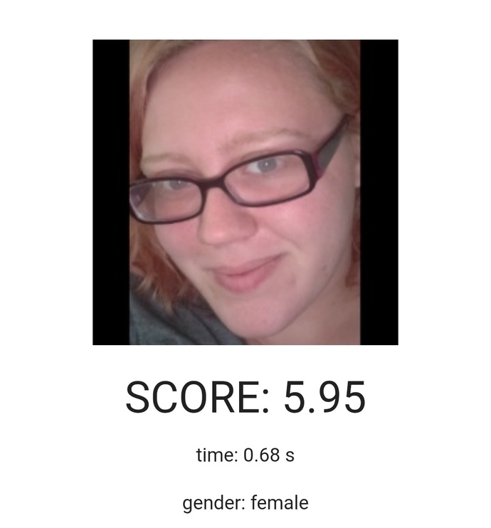 Attractiveness, Part II: According to this app, what is your rating on the 1-10 scale?