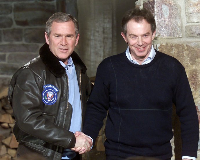 Bush and Blair: Partners in crime