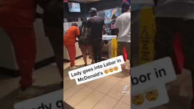 What would you do if you were at McDonald’s and someone started having a baby there? 😱?