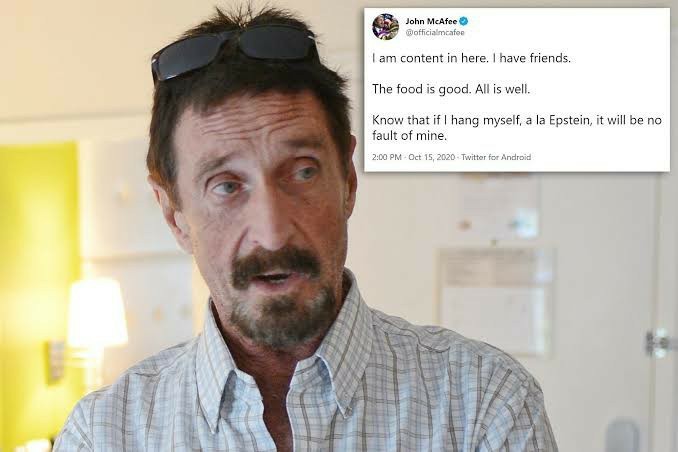 John McAfee found dead in Spanish prison?