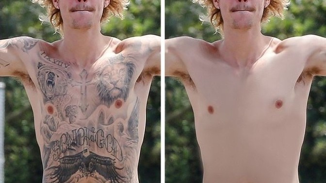 Do men look better with or without tattoos?
