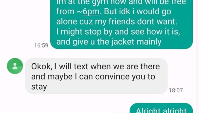 Should I go to bed or wait to hear back from him?