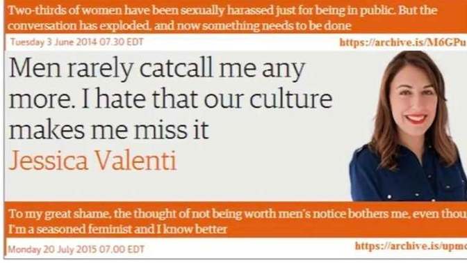 They only thing women hate more than being objectified is not being objectified agree?
