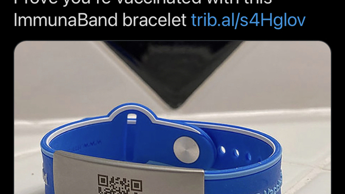Would you wear this covid bracelet in your hand?