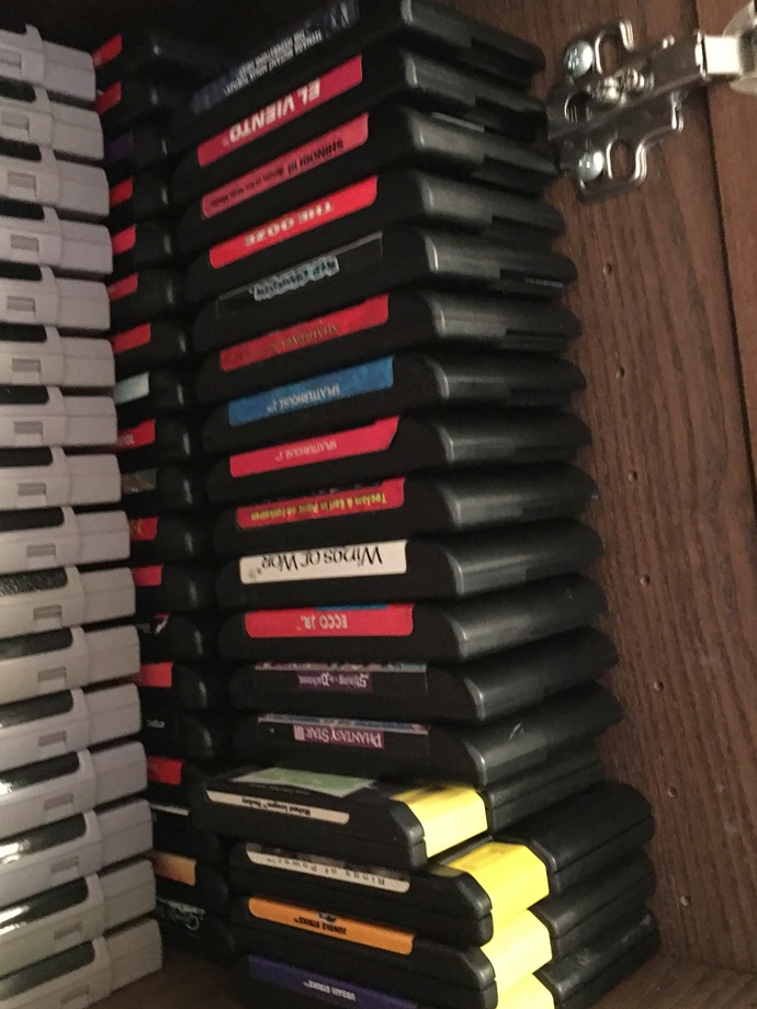 unboxed Sega Genesis game collection