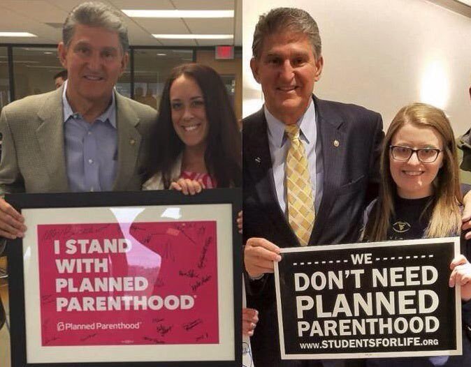 Joe Manchin pandering to the highest bidder