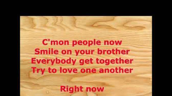 Wouldn't it be nice if we could all put aside our differences and just love one another?